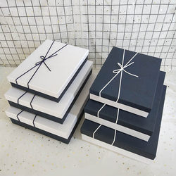 Empty Christmas Gift Box, High-End Photo Frame Gift Box, Simple Packaging for Scarves, Clothes, Shirts, Gift Box