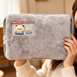 Hot Water Bottle Rechargeable Hand Warmer Hot Water Bag for Women to Apply on Belly and Waist Electric Heating Bag Hand Warmer Explosion-Proof Plush Warm Baby
