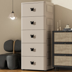 Thickened Drawer-Type Storage Cabinet, Home Living Room Storage Cabinet, Multi-Layer Snack Storage Cabinet, Bedroom Chest of Drawers, Bedside Table