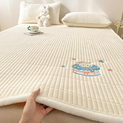 Winter Thickened Milk Velvet Mattress for Home Bedroom Soft Cushion Mattress Dormitory Student Single Blanket Coral Velvet Bed Cover