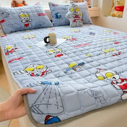 Ultraman Milk Velvet Student Dormitory Mattress Tatami Bed Pad Single Non-Slip Fleece Soft Cushion for Home Use