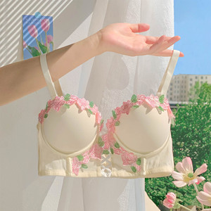 
[Girl's Breasts] Japanese girls' sweet pure lust sexy bra set, small breast push-up underwear, exquisite female popular style