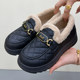Snow boots for women, new winter old Beijing cotton shoes, warm and comfortable mother's shoes, furry shoes, plus velvet and thickened loafers