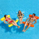 Water inflatable hammock sofa floating bed foldable summer backrest floating row recliner swimming chair swimming ring