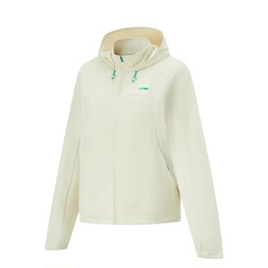 
Li Ning hooded jacket women's 2024 winter new style plus velvet warm loose versatile sports windbreaker AFDU348