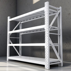 Heavy-Duty Storage Shelves, Multi-Layer Warehouse Cargo Racks, Express Delivery Supermarket Household Storage Racks, Storage Iron Racks