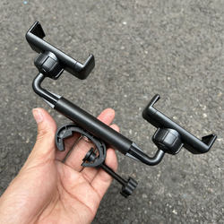 Additional position clamp live broadcast stand dual camera mobile phone holder
