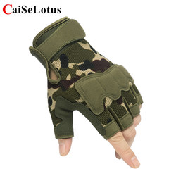 Tactical Half-Finger Gloves for Men and Women, Military Camouflage Special Forces Short-Finger Outdoor Sports Motorcycle Cycling Fitness Gloves