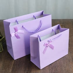 Handbag Shopping Bag Birthday Fresh Style ins White Card Paper Simple Gift Bag Paper Bag Boutique Gift Bag