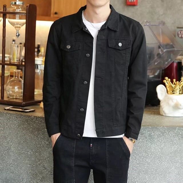 2023 Autumn 30 yuan denim jacket men's long-sleeved slim Korean style ...