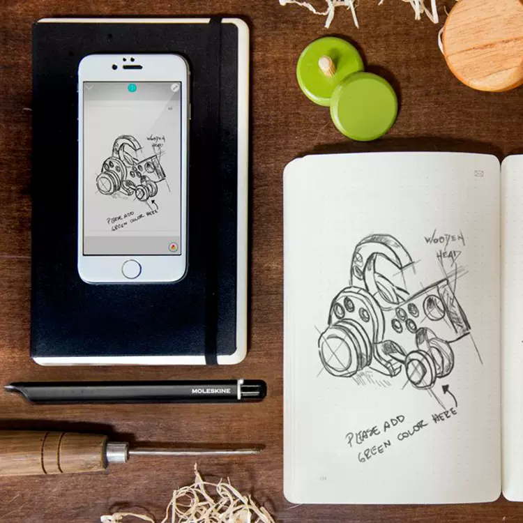 Moleskine 数位本智能书写笔记本套装 SWS (智能笔+笔记本) 微码客/ 意大利