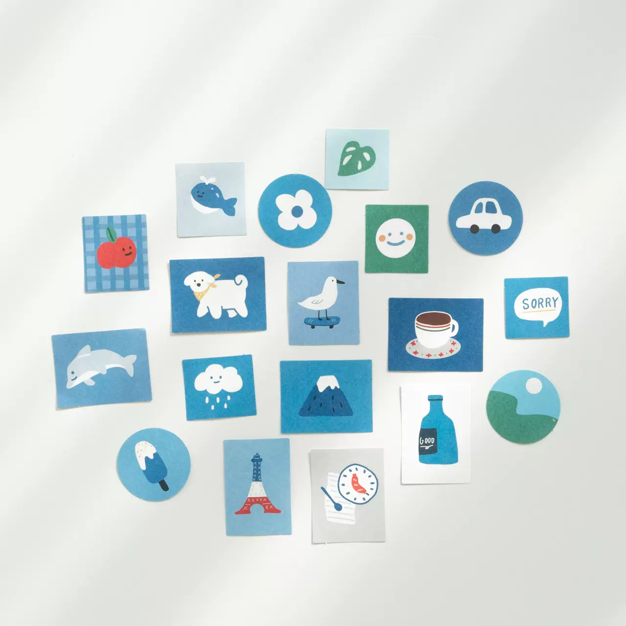 周末派对创意网红文字款纯色贴纸手账笔记本素材diy装饰贴纸