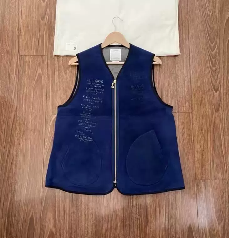 VISVIM 21AW TANA DEERSKIN DOWN VEST (N.D.) 鹿皮羽绒马甲-Taobao