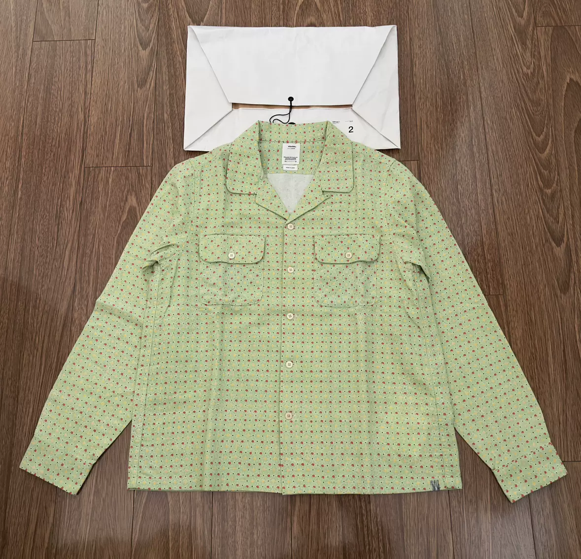 VISVIM BOOMER KHADI SHIRT L/S - LT.GREEN SIZE 2 PRE ORDER ITEM 