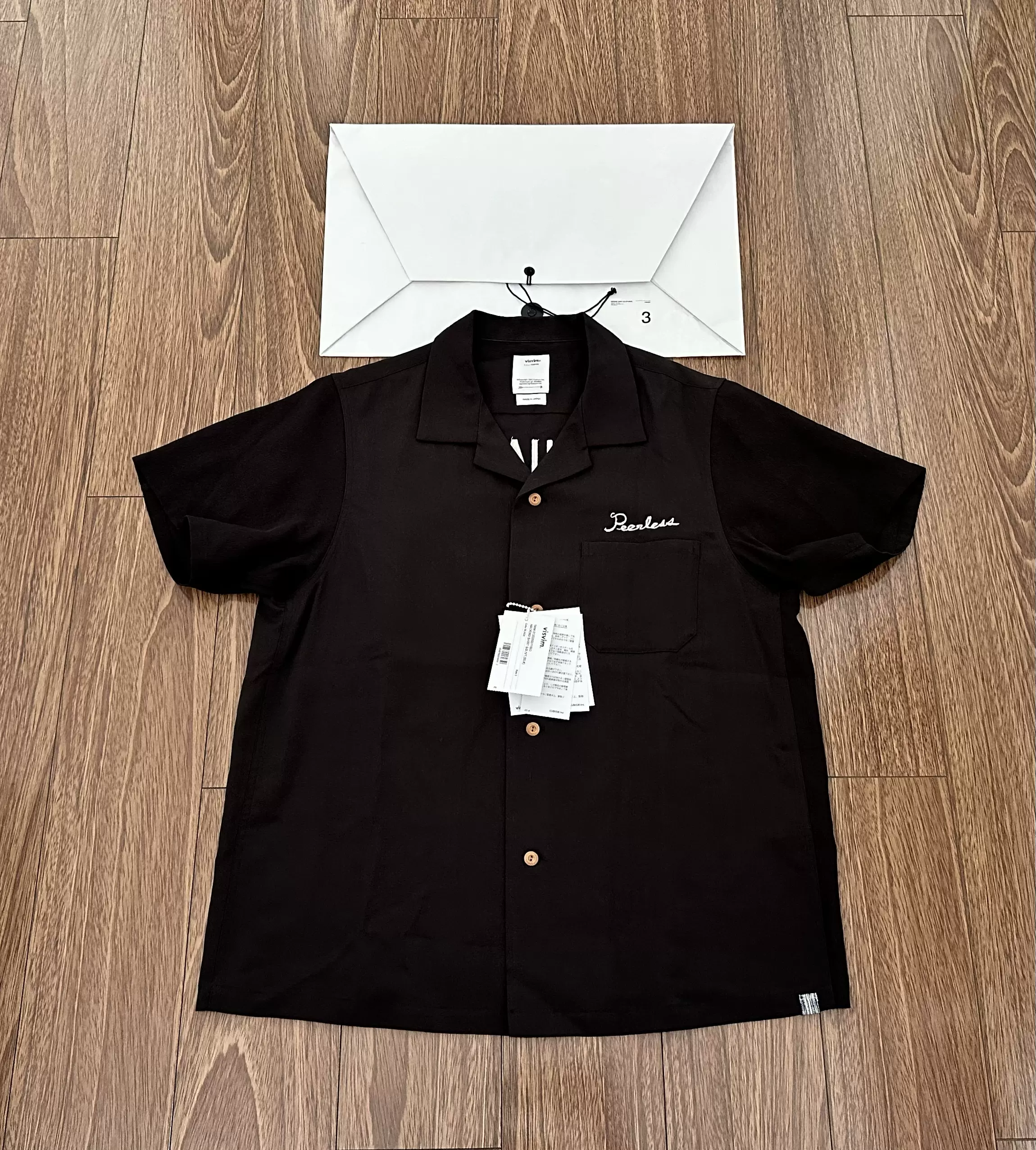 VISVIM HACKING SHIRT S/S (V.T.SILK) 復古真絲展會vintage絲綢