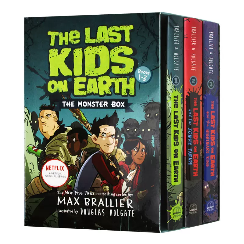 地球上的孩子1-3册英文原版The Last Kids on Earth The Monster Box