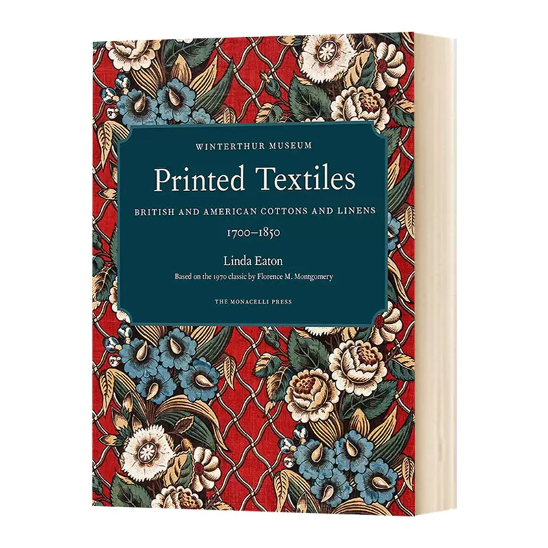 华研原版美国英国的棉麻布料的图案英文原版printed Textiles 英文版进口英语书籍