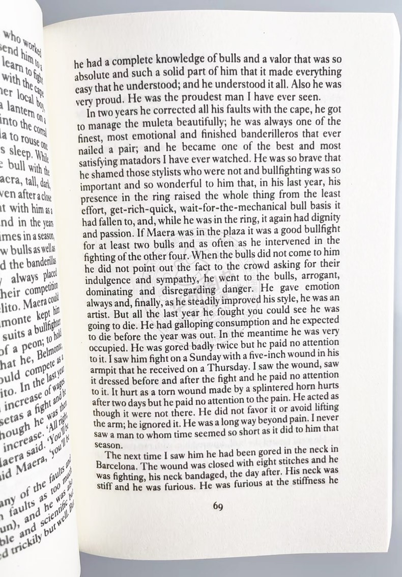 午後の死 アーネスト・ヘミングウェイ著 - ヴィンテージ