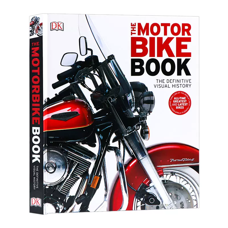 摩托车历史指南手册英文原版the Motorbike Book 经典摩托车款式图解dk百科全书英文版进口原版英语书籍