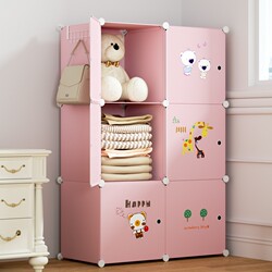 Storage Cabinets Can Be Freely Combined into Small Storage Cabinets with Plastic Assembly, Bedside Storage, Multi-Functional Storage, and Space-Saving