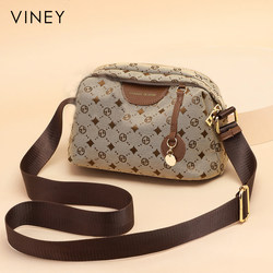 Viney Bag for Women 2026 New Canvas Women's Bag Crossbody Bag Single Shoulder Small Square Bag This Year's Popular Mom Bag