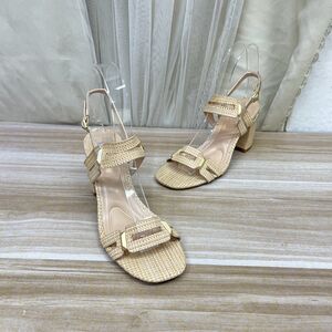 
Lady Shoes foreign trade original women's shoes fashion square toe solid color thick heel one-word buckle hollow commuter fashion sandals