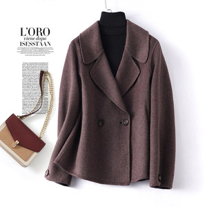 
Wool coat women's short double-breasted Korean style double-sided woolen coat 2026 new light luxury woolen coat for small people