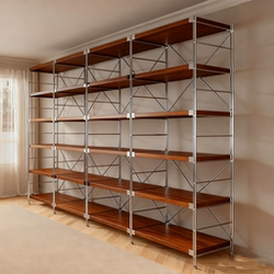 Floor-Standing Multi-Layer Storage Rack, Japanese-Style Storage Rack, Bookshelf, Living Room, Kitchen, Balcony Combination Display Cabinet Shelf