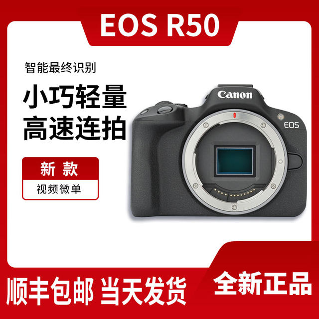 Canon/Canon R50 entry-level camera half-frame 4K high-definition digital travel vlog live broadcast mirrorless R50