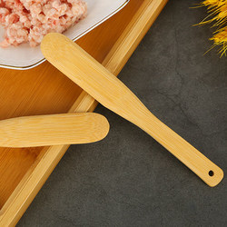 Tools for Making Wontons and Dumplings, Bamboo Filling Spatula, Flat Spoon for Scooping Filling, Stirring Stick, Unpainted and Unwaxed Mixing Spoon