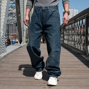 
Cleanfit loose jeans men's hip-hop large size wide-leg pants bigboy skateboard pants straight-leg men's trousers