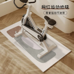 Floor Mat, Spinning Bike Mat, Sports Fitness Equipment, Treadmill, Elliptical Machine, Shock-Absorbing, Soundproof, Non-Slip, Silent Carpet
