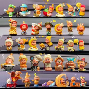 
Star People Cute Screen Ornaments Car Goods Car Cute Accessories Center Console Desktop Gifts Car Interior Decoration