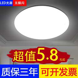 Ceiling Lamp Led Super Bright for Home Living Room Bedroom Kitchen Lighting Round Staircase Balcony Simple Bread Lamp Round Lamp