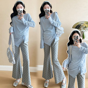 
Maternity T-shirt spring and autumn thin inner layering shirt 2026 new maternity wear spring outer wear foreign style top