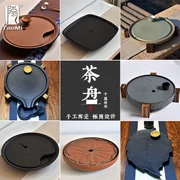 Tao Mi Khay Trà Gốm Lá Sen Handmade Vòng Chứa Nước Đất Sét Bàn Trà Kung Fu Trà Thoát Nước Trà Biển Miễn Phí Vận Chuyển khay trà bằng đá tự nhiên