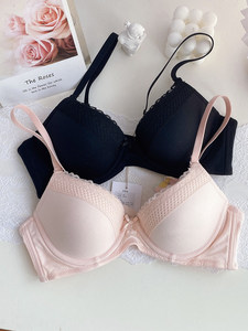 
Yuejing Pure and beautiful soft steel rings are comfortable, thin top and thick bottom, removable shoulder straps for girls underwear bra in summer