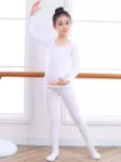 Quần áo khiêu vũ trẻ em lớp nền mùa thu đông trắng màu thịt ấm áp vô hình quần lót bé gái màu da hiệu suất lớp nền áo sơ mi 