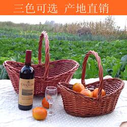 Fruit basket rattan carpet basket willow basket weaving