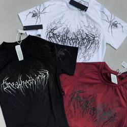 Tt Wolves Gothic Style Unisex Tight-Fitting High-Elastic Fitness Sports Quick-Drying Breathable T-Shirt Short-Sleeved C47