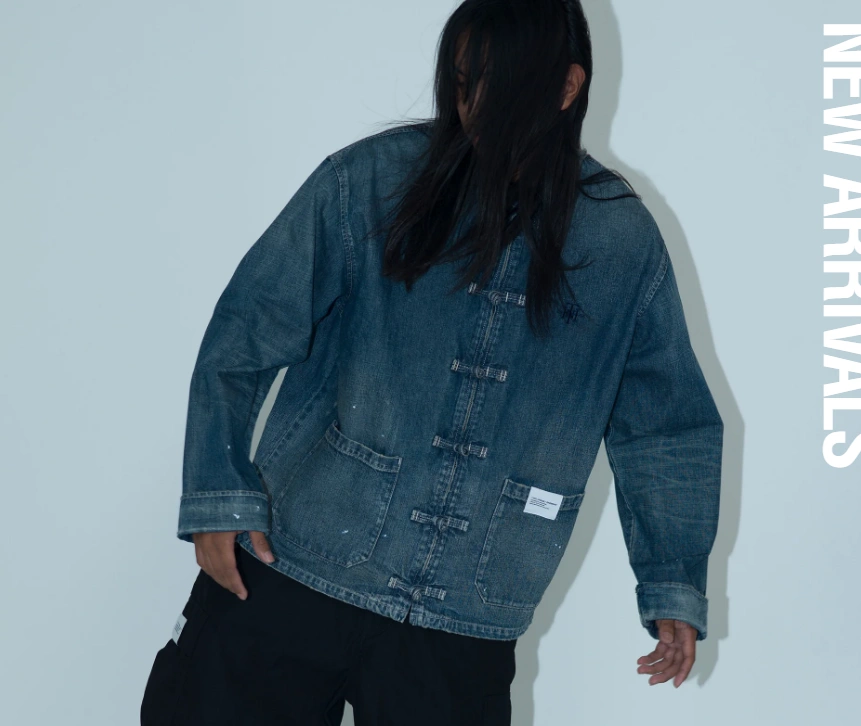 订购NEIGHBORHOOD WASHED DENIM KF JACKET 唐装牛仔夹克23AW-Taobao