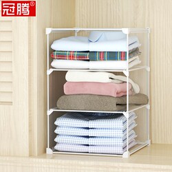 Student Simple Wardrobe, Dust-Proof Plastic Storage Combination Locker, Room Wardrobe, Stackable Clothing Partition