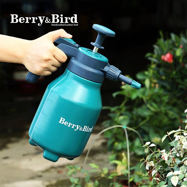 Berry/Bird flower watering kettle watering household small kettle plus air pressure spray disinfection special gardening 2L liter