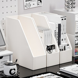 Book Stand Bookshelf Desktop Student Book Storage Box Vertical Book Holder Storage Rack Desk Office Desk A4 File Rack