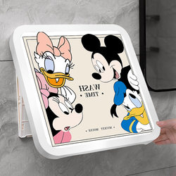 Bathroom Wall-Mounted Storage Box for Clean Clothes, Waterproof Folding Shelf, Toilet Cabinet