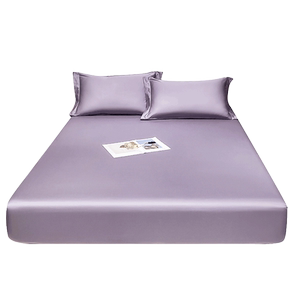 
Class A tribute satin long velvet cotton full cotton bed cover single piece Simmons thick pad anti-slip mattress cover pure cotton bed cover 1.8/2.2
