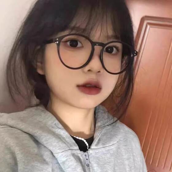 
Internet celebrity ultra-light TR90 glasses for women can be equipped with high myopia lenses, plain makeup artifact, small round frame eye glasses, trendy