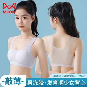 
Cat underwear women's small breasts gathered together to show large and traceless pubertal girls' anti-sagging bras