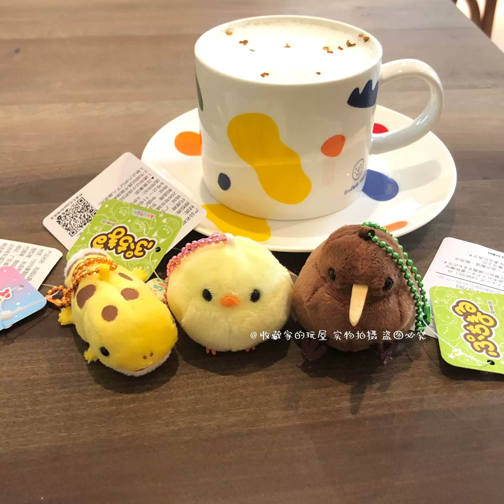 日本AMUFUN正版amuse豹纹守宫无翼鸟小圆鸡迷你可爱