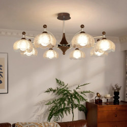 Redpin Aijia French-Style Mid-Century Living Room Chandelier 2025 New Model Main Light for Hall, Vintage High-End Bedroom Lighting Fixtures